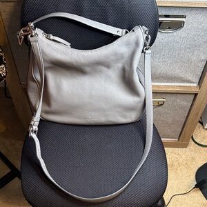 Kate Spade Chic Gray Leather Shoulder Bag
